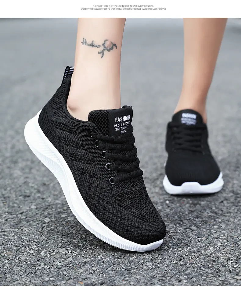 Women's casual soft sole sports shoes, breathable single-sided mesh shoes, mom's , running shoes, women's sneakers