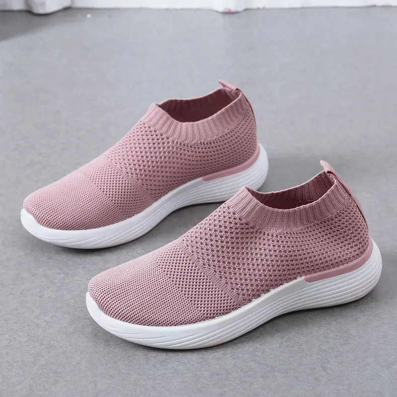Shoes for women 2025 new mesh socks, casual and versatile women's shoes, breathable and casual sports shoes for women