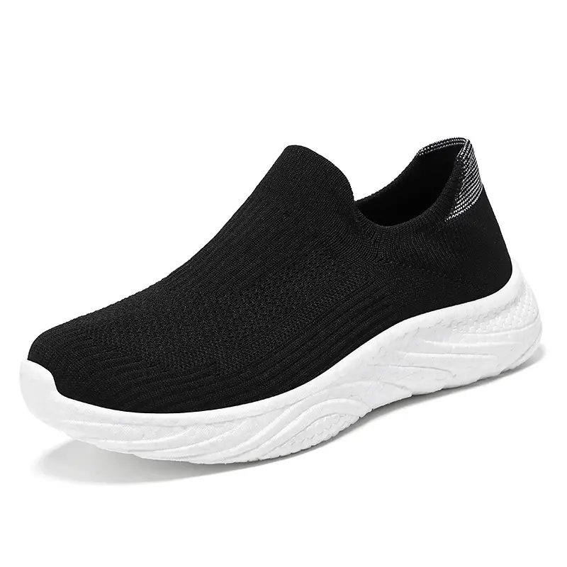Unisex 2025 Spring and Autumn New Leisure Breathable Sports Running Shoes Soft Sole Lazy Shoes Korean Style Trendy Single Shoes