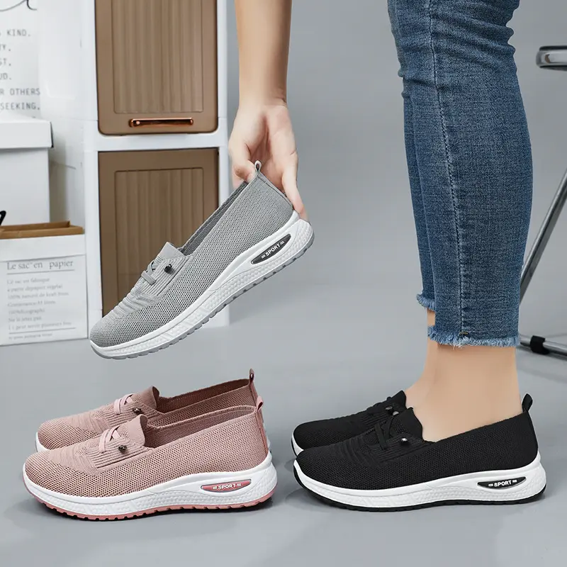 Women's casual shoes, fashionable and breathable walking flat shoes, sports shoes, 2025 gym vulcanized shoes, pink women's shoes