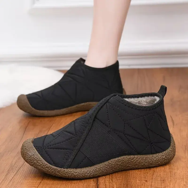2024 Winter Hot selling Women's Shoes, Comfortable and Warm Women's Snow Boots with Thick Velvet on One Step