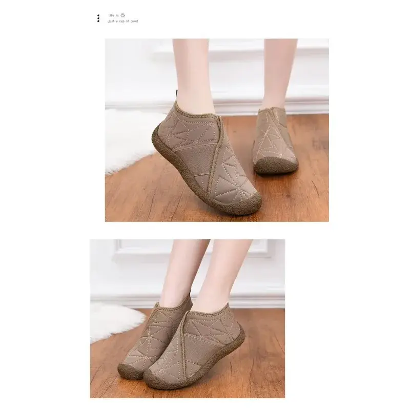 2024 Winter Hot selling Women's Shoes, Comfortable and Warm Women's Snow Boots with Thick Velvet on One Step
