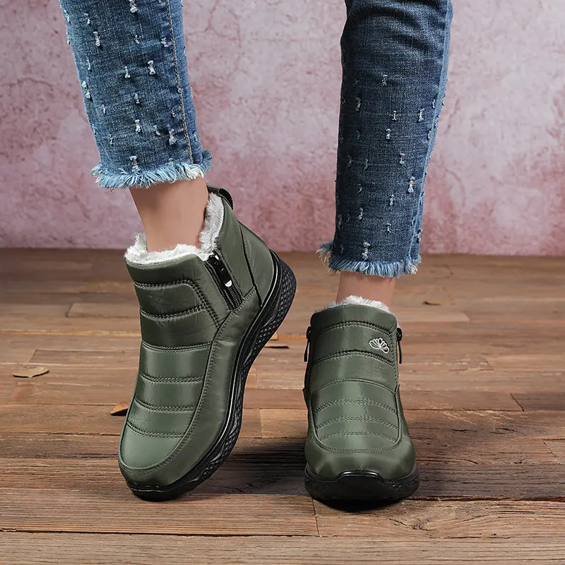 Cotton shoes for women in winter 2024 thick and warm snow boots plus size for women short boots for men fishing boots for warmth