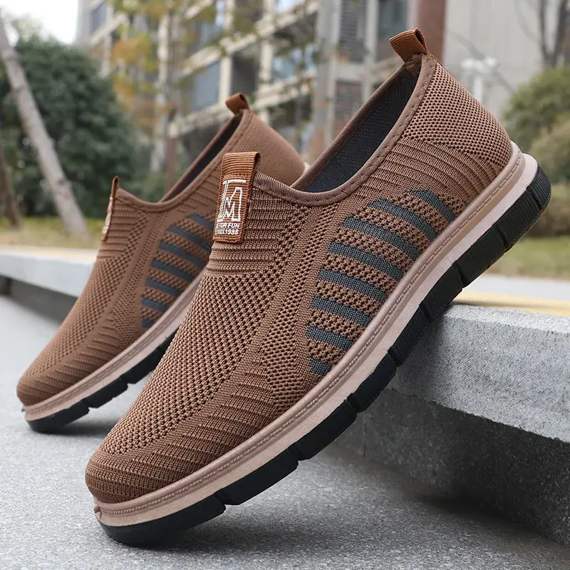 2025 new mesh shoes, breathable and odor proof running sports shoes, lightweight soft sole casual 39-45 brand shoes