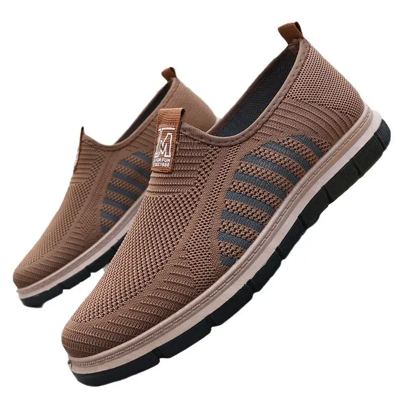 2025 new mesh shoes, breathable and odor proof running sports shoes, lightweight soft sole casual 39-45 brand shoes