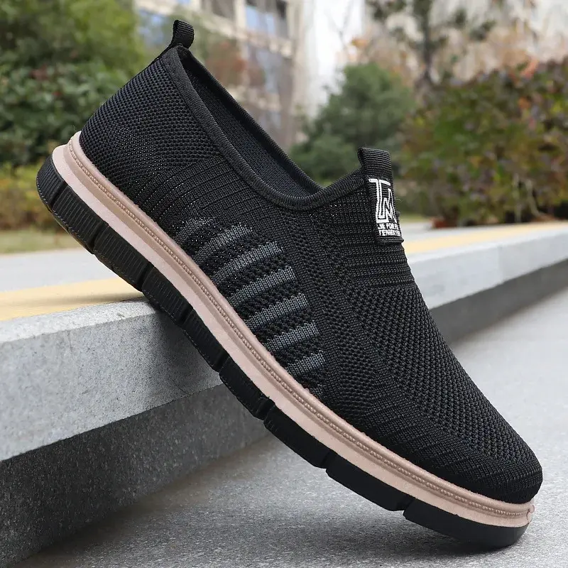 2025 new mesh shoes, breathable and odor proof running sports shoes, lightweight soft sole casual 39-45 brand shoes