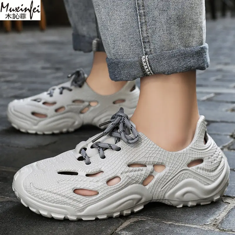 Men's Shoes Summer Baotou Slippers Sports Beach Sandals Fashionable Versatile Hollow Men's Cheap Shoes Clearance Free Shipping