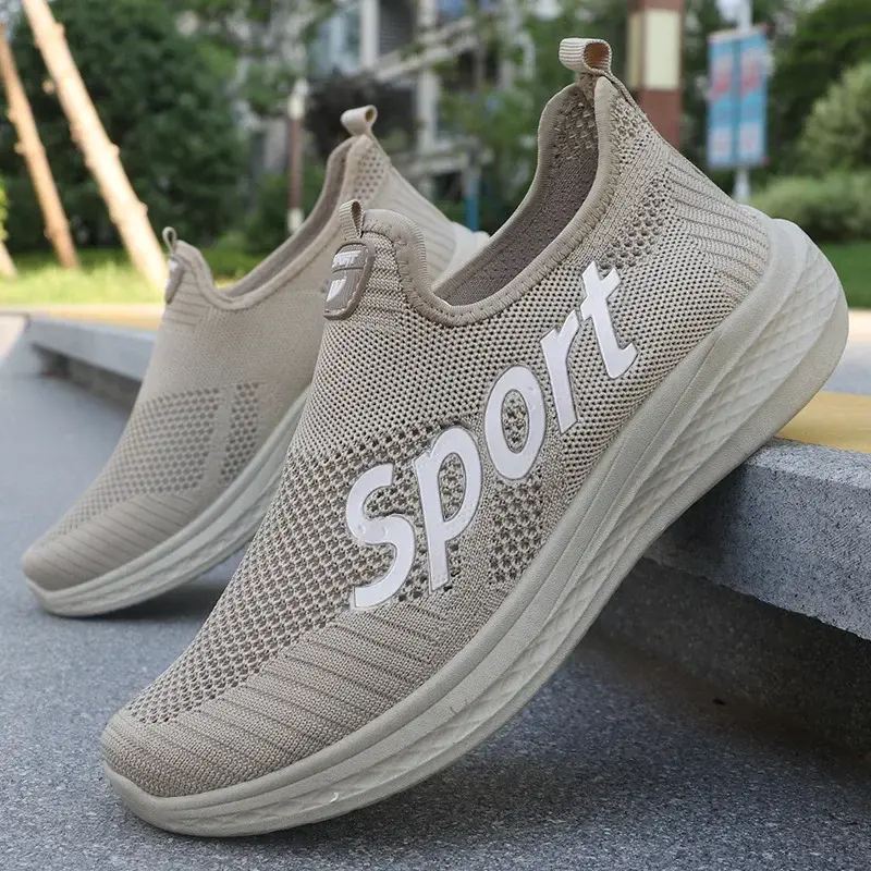 Breathable Mesh Sneakers Comfortable Casual Sport Shoes Fashion Shoes Lightweight Deodorant Outdoors Shoes Plus Size 39-44