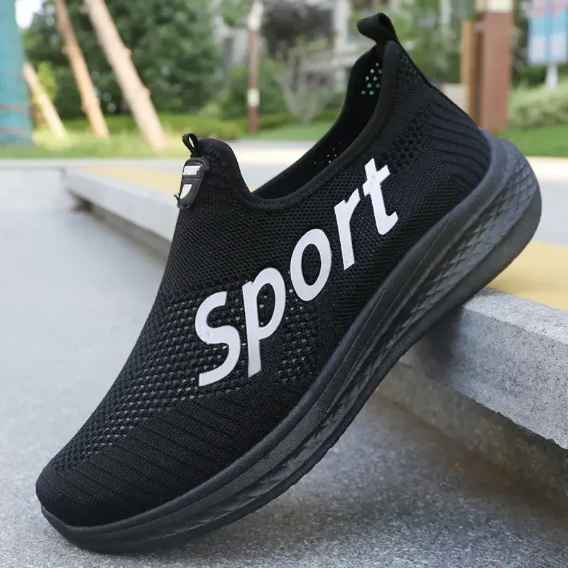 Breathable Mesh Sneakers Comfortable Casual Sport Shoes Fashion Shoes Lightweight Deodorant Outdoors Shoes Plus Size 39-44