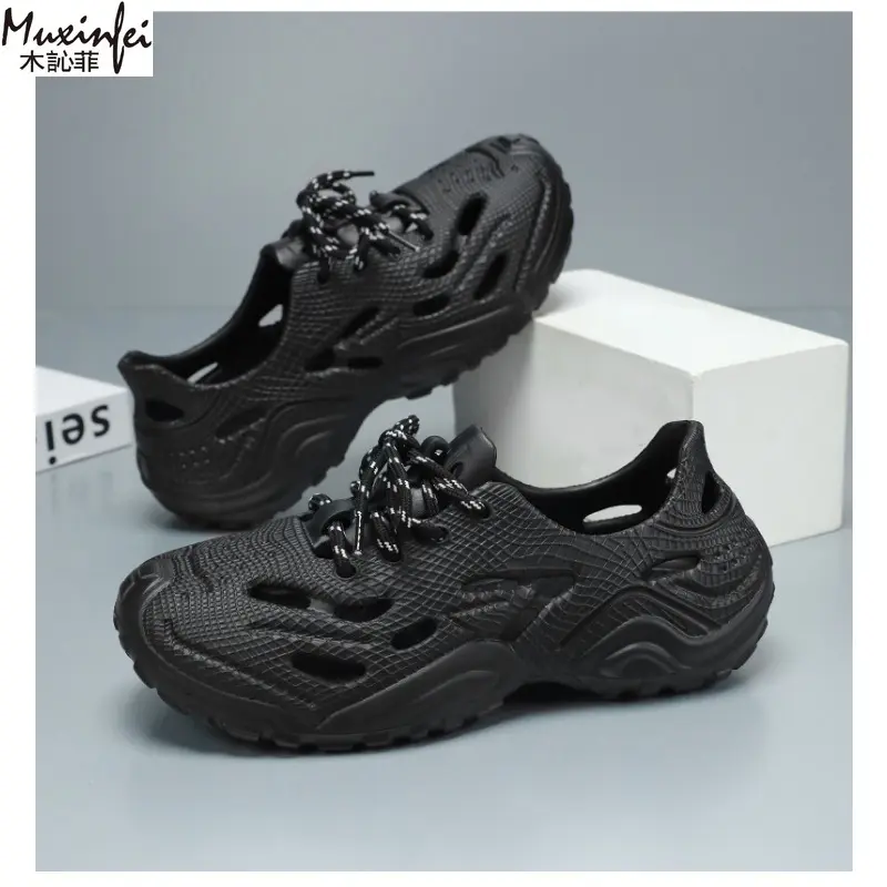 Men's Shoes Summer Baotou Slippers Sports Beach Sandals Fashionable Versatile Hollow Men's Cheap Shoes Clearance Free Shipping