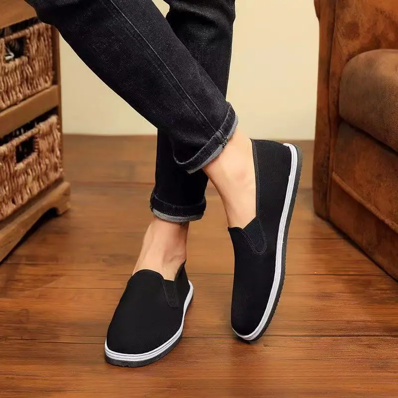 Classic and comfortable soft sole, one foot pedaling tire sole, old Beijing cloth shoes, casual and lazy work shoes39-44