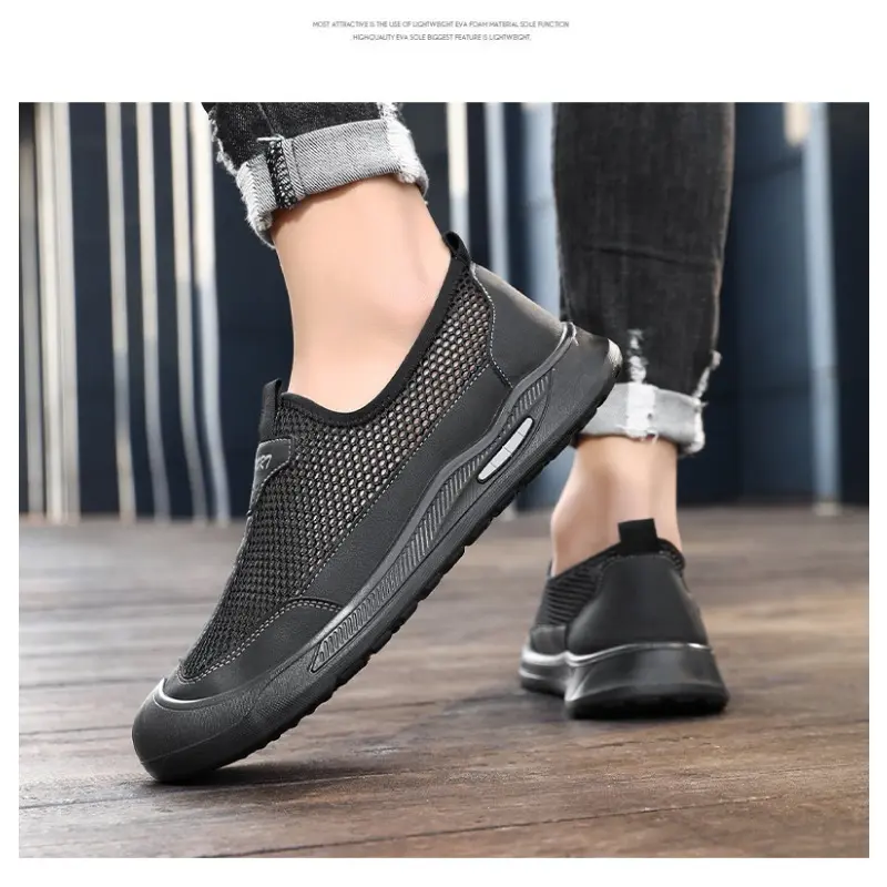 Men's Summer Shoes Mesh Breathable Single Casual Sneaker Soft Soled Sports Shoes Comfortable Free Shippiing Shoes