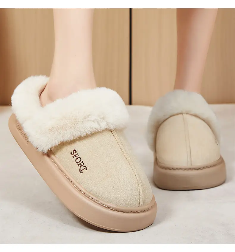 New Velvet Thickened Women's Cotton Shoes Fashionable, Versatile, Beautiful and Easy To Wear Women's Cotton Boots