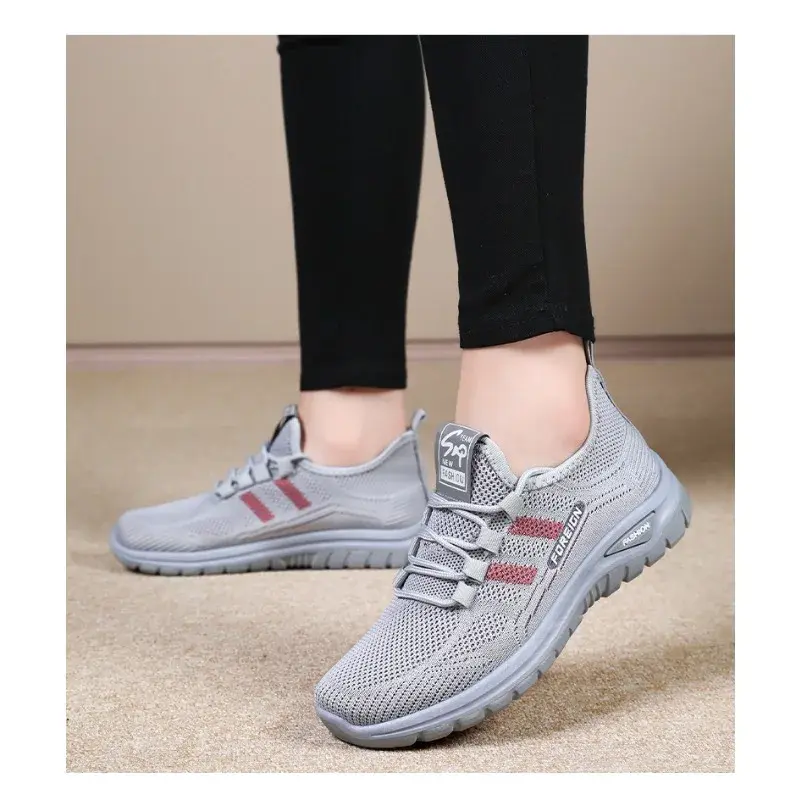 Shoes women's 2025 spring new outdoor breathable mesh shoes fashion casual women's shoes low-top women's sports single
