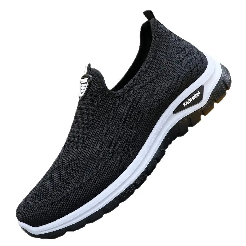 Summer New Men's Casual and Comfortable Daily Mesh Cloth Shoes, Breathable and Casual Polyurethane Outsole  Sports Shoes