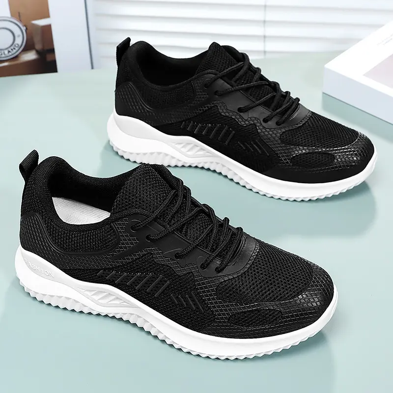 Women Work Shoes Comfortable for Work 2024 Spring New Leisure Breathable Running Shoes Soft Sole Korean Trendy Single Shoes
