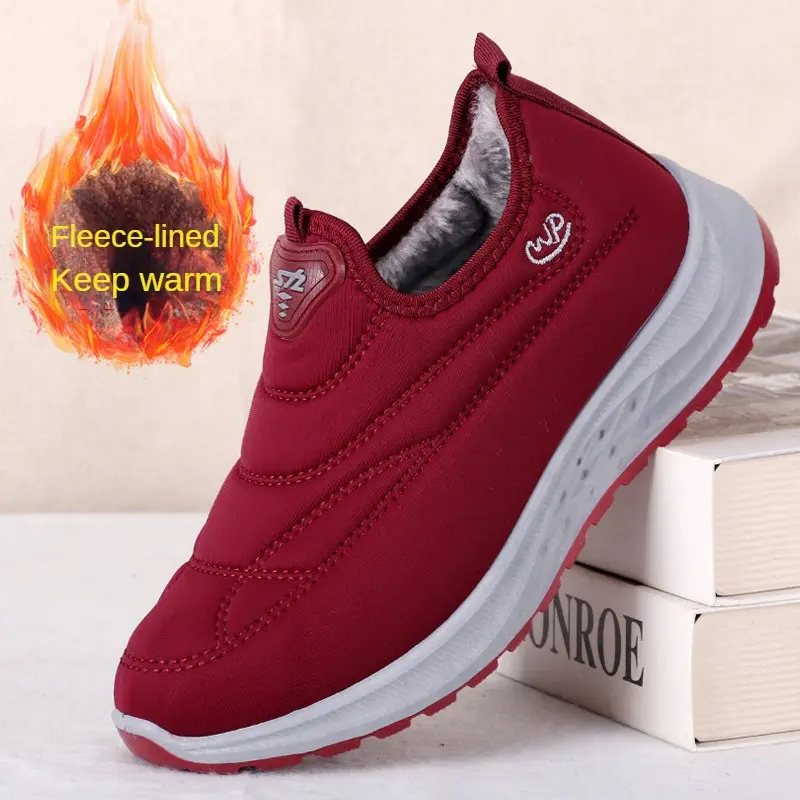 2023 Winter New Cotton Shoes for Men and Women Couples, Women's Boots with Thickened Velvet Warm Anti slip Cold and Snow Boots