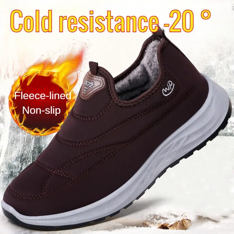 2023 Winter New Cotton Shoes for Men and Women Couples, Women's Boots with Thickened Velvet Warm Anti slip Cold and Snow Boots