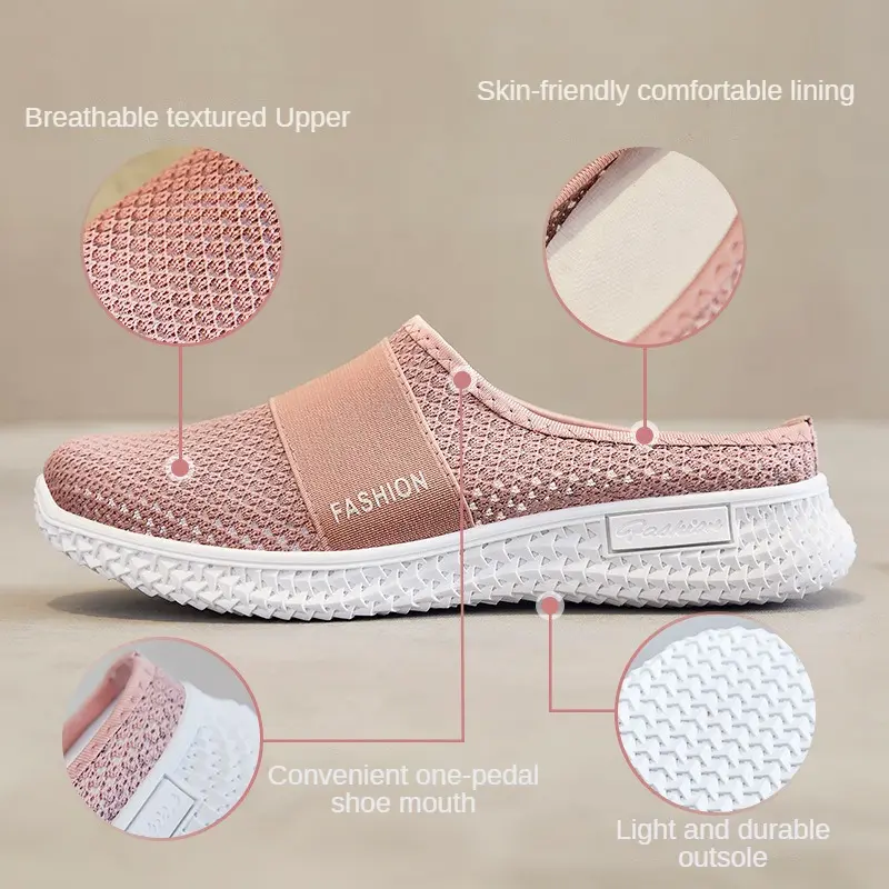 New Outdoor Fashion Women's Slippers Shoes Solid Colour Slip On Slippers For Women Non-Slip Soft Sole Slippers Women Footwear