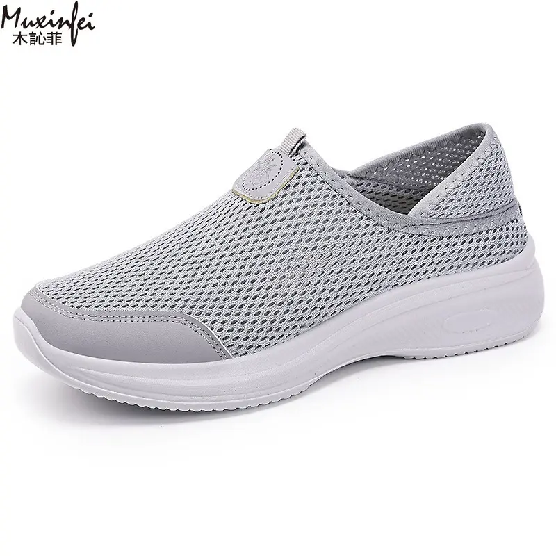 Women's Summer Shoes Breathable Casual with Mosquito Repellent Mesh Surface Single Shoe Soft Sole Comfortable and Comfortable
