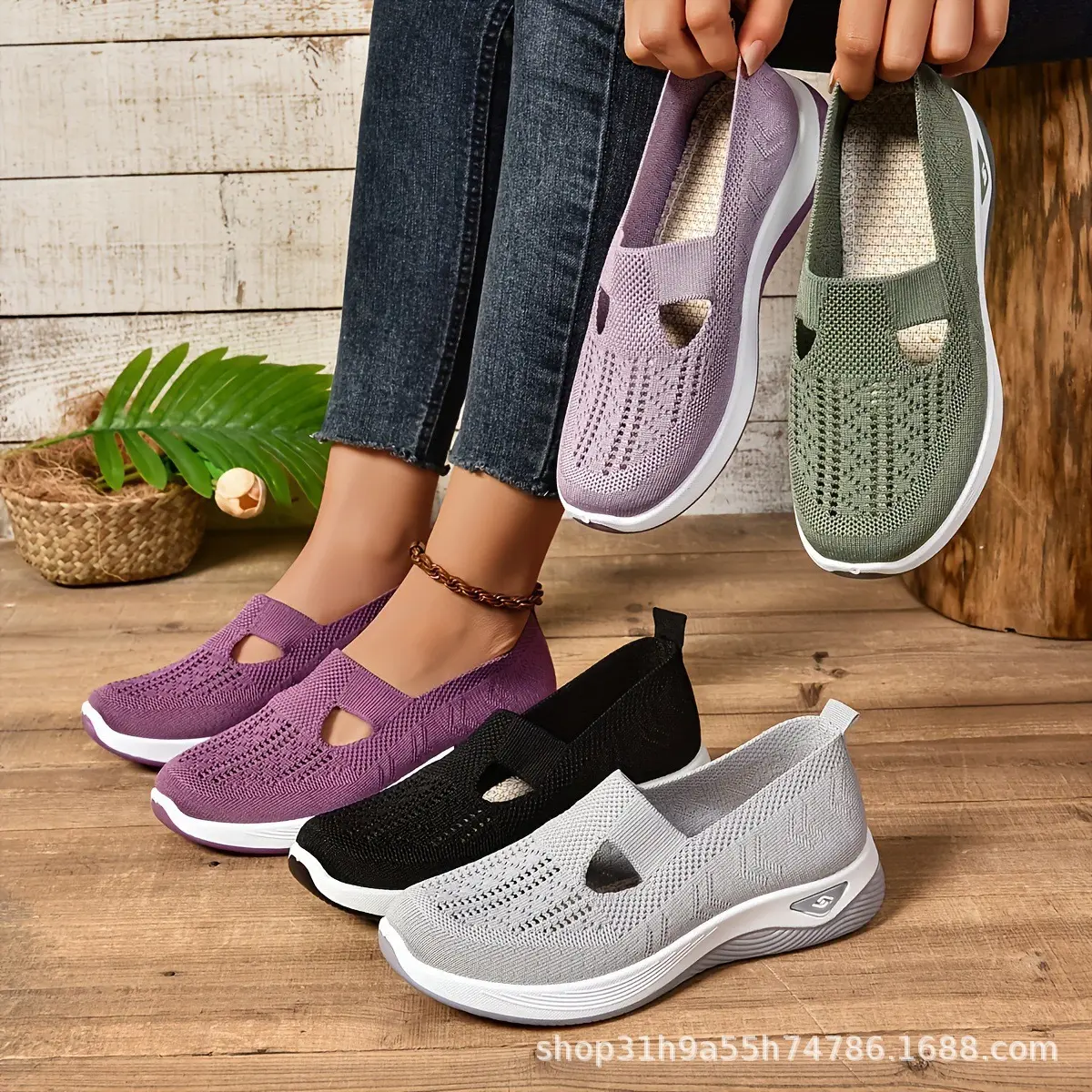 Sports women's shoes 2025 new breathable casual women's running shoes casual shoes lightweight anti odor mesh surface