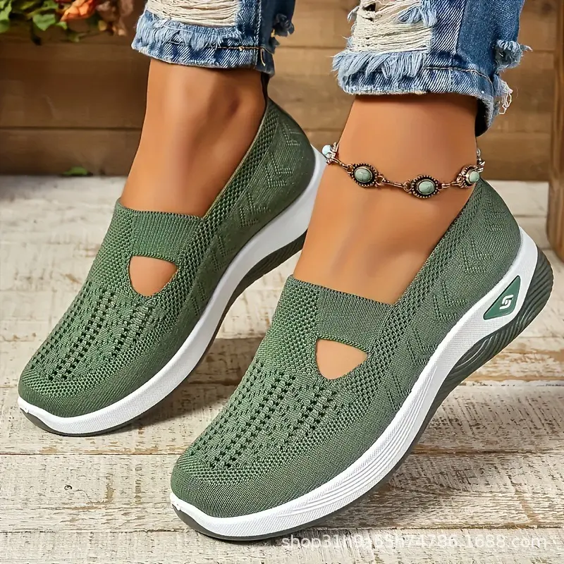 Sports women's shoes 2025 new breathable casual women's running shoes casual shoes lightweight anti odor mesh surface