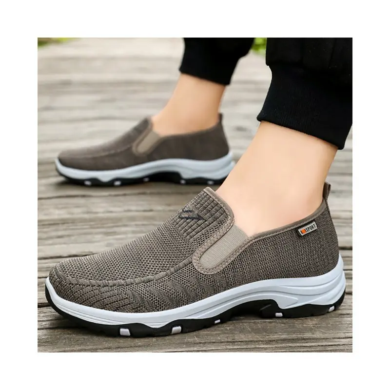 Men's Summer Casual Sports Shoes with Breathable Knitting Sneakers Men Soft Sole Men's Casual Shoes Cheap Shoes Clearance