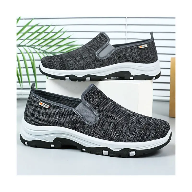 Men's Summer Casual Sports Shoes with Breathable Knitting Sneakers Men Soft Sole Men's Casual Shoes Cheap Shoes Clearance