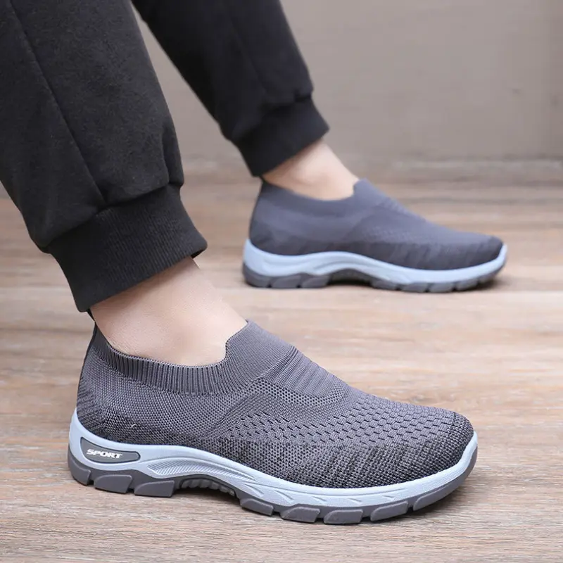 New Men's Dad Knitted Casual Shoes for Spring/Summer 2025, Lightweight, Soft soled, Breathable Mesh Shoes sneakers for men
