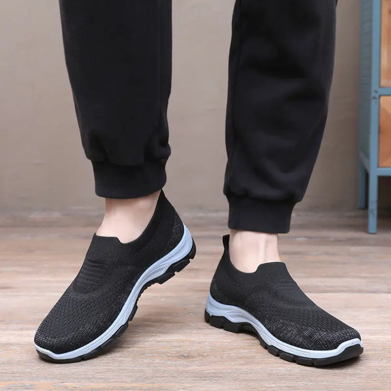 New Men's Dad Knitted Casual Shoes for Spring/Summer 2025, Lightweight, Soft soled, Breathable Mesh Shoes sneakers for men