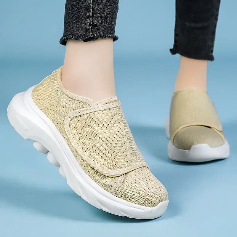 Sneakers women Orthopedics Wide Feet Swollen Walking Casual Shoes Thumb Eversion Adjusting Soft Comfortable Diabetic Woman Shoes