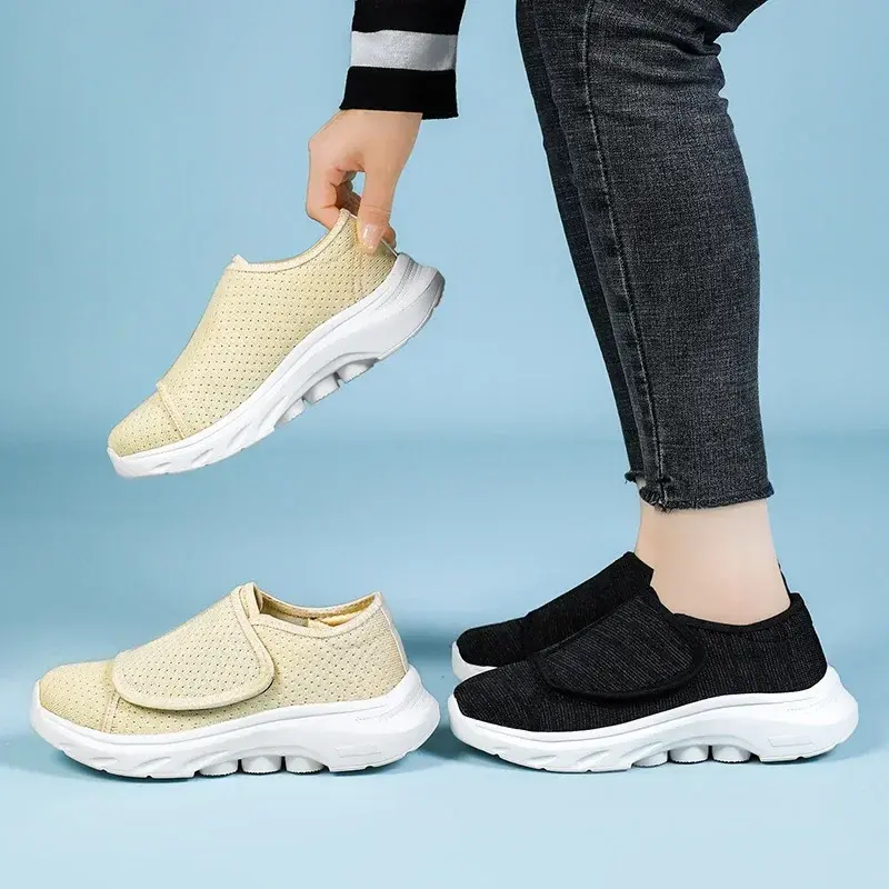Sneakers women Orthopedics Wide Feet Swollen Walking Casual Shoes Thumb Eversion Adjusting Soft Comfortable Diabetic Woman Shoes