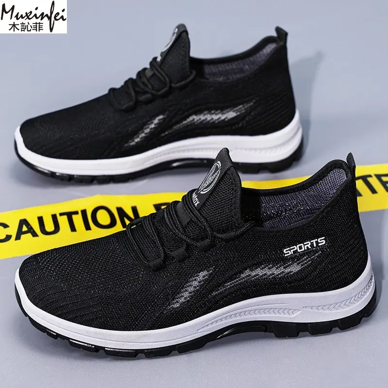 Men's Summer Sport Shoes New Soft Soled Comfortable Running Shoes Breathable Mesh Casual Sneakers Men's Cheap Shoes Clearance