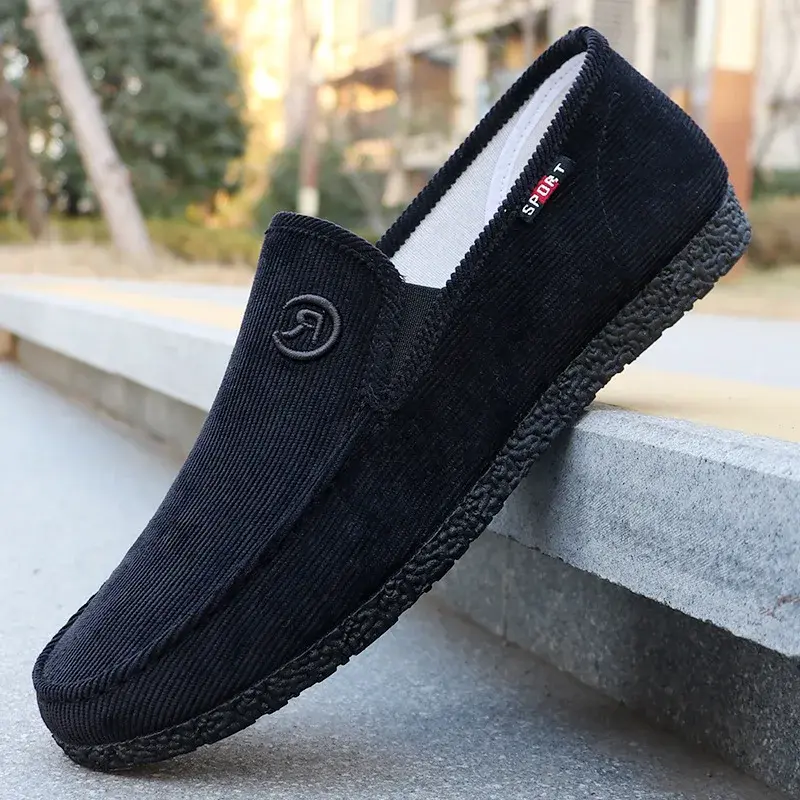 Men's canvas shoes, spring and autumn season cloth shoes, soft soled low cut casual shoes, work shoes sneakers men 39-45