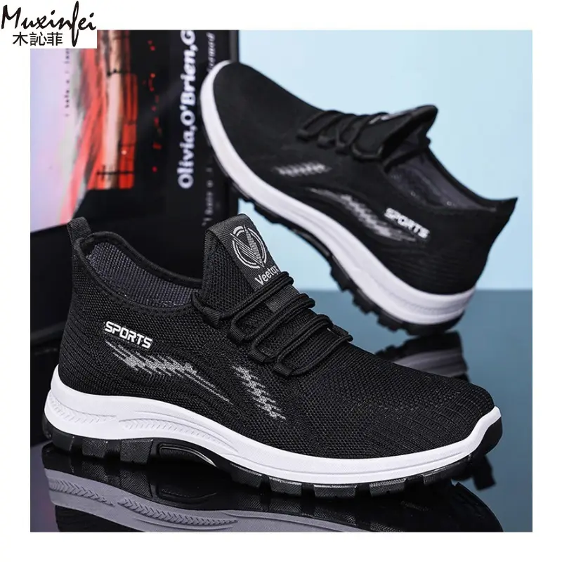 Men's Summer Sport Shoes New Soft Soled Comfortable Running Shoes Breathable Mesh Casual Sneakers Men's Cheap Shoes Clearance