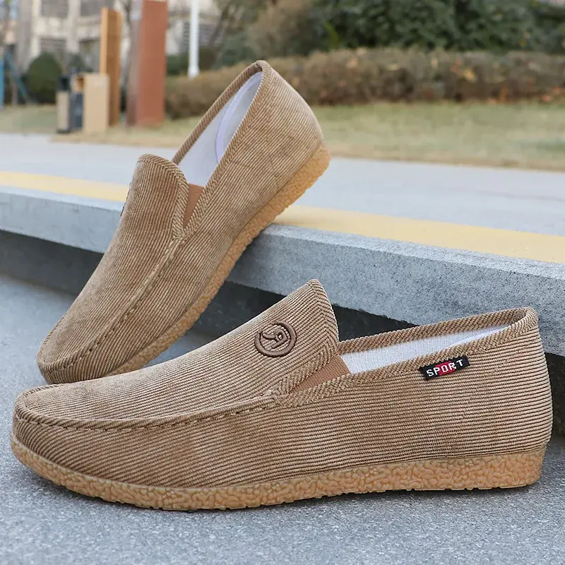 Men's canvas shoes, spring and autumn season cloth shoes, soft soled low cut casual shoes, work shoes sneakers men 39-45
