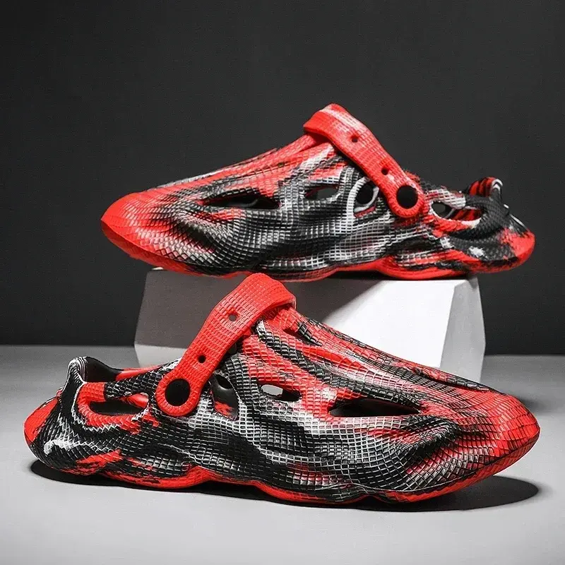 Flip Flops Shoes Nonslide Male Water Shoes Mens Hollow Out Men Shoes Beach Slippers Unisex Hollow Out Casual Couple Beach Sandal