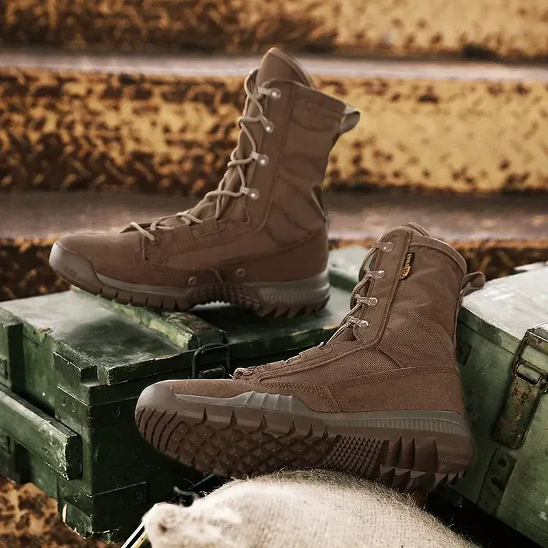Outdoor Boots High Top Lightweight Boots Mesh Breathable Men Boots Boy  Desert Anti Slip Shoe Lace Up Design Couple Hiking Boots