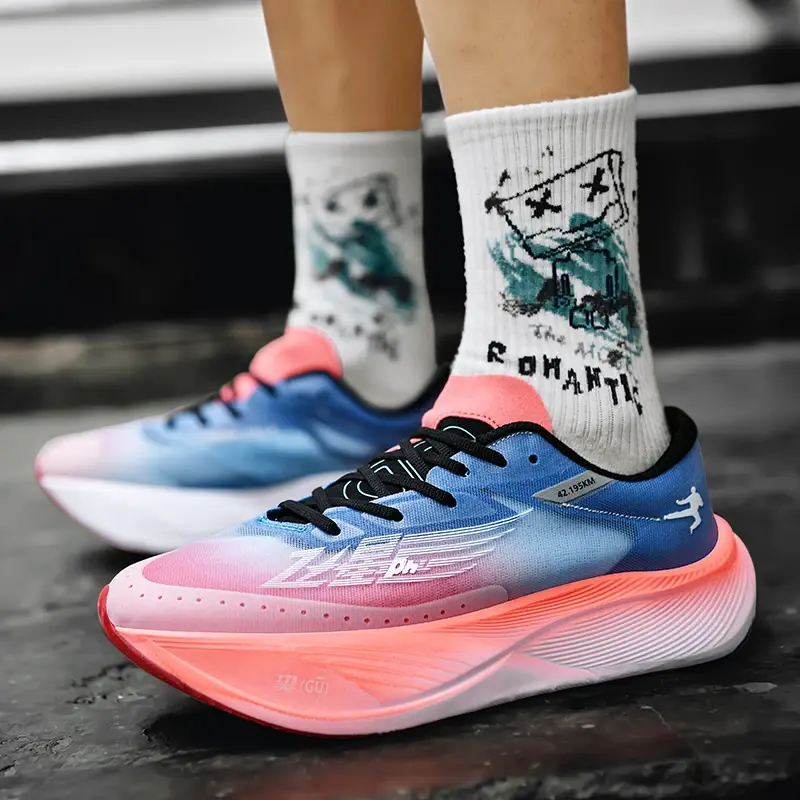 Marathon Men's Running Shoes Gym Mens Trainers Zapatillas De Deporte Man Sneakers Ultralight Men's Carbon Plate Sports Shoes