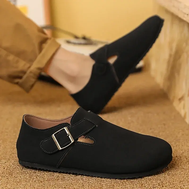 Men Mules Shoe Fashion with Arch Support Unisex Classic Beach Birkenstok Mens Shoes Men's Suede Sandals Retro Cork Clogs Тапочки