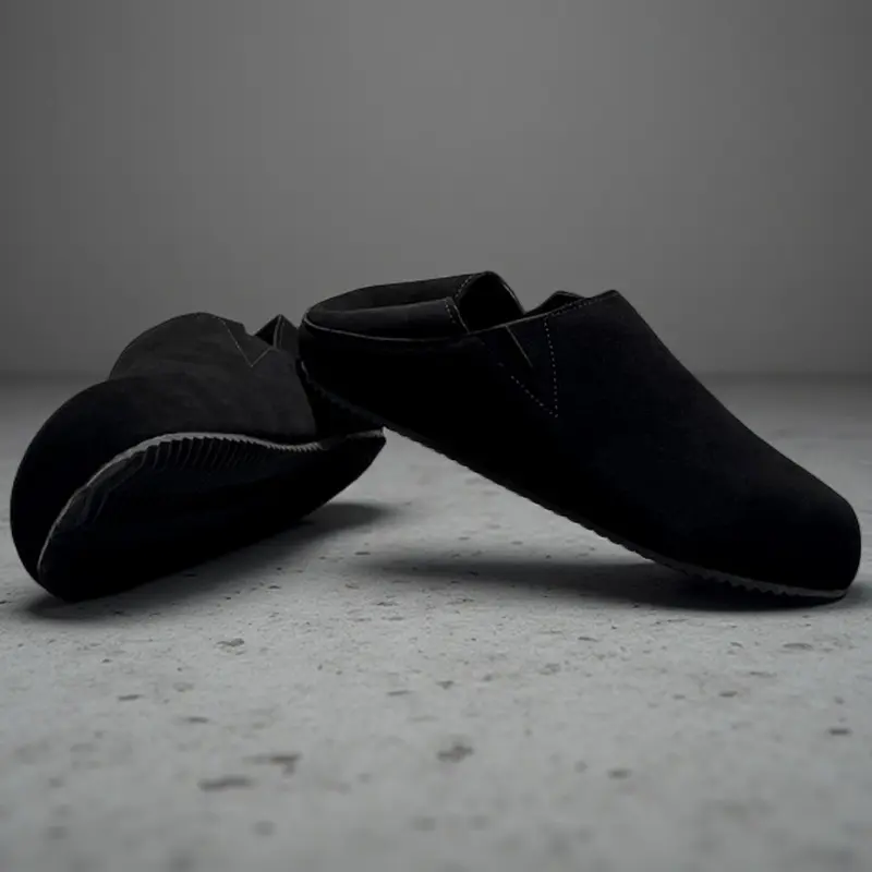 New Fashion Men Leather Flats Shoes Comfortable Man Casual Shoes Slip on Male Outdoor Walking Shoes Split Leather Driving Shoes