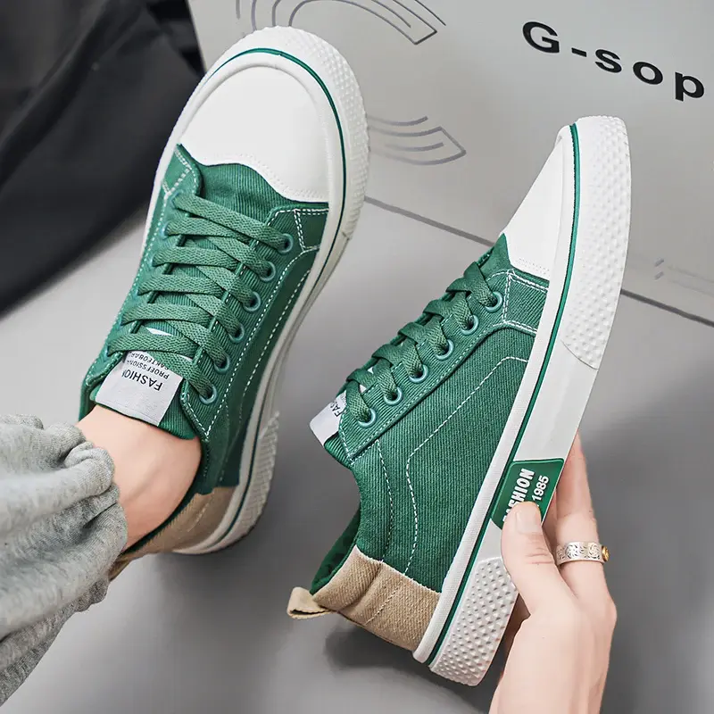 Men's Shoes Board Shoes Fashion Shoes 2024 Breathable Non-slip Men and Women's Casual Shoes Four Seasons Explosive Canvas Shoes