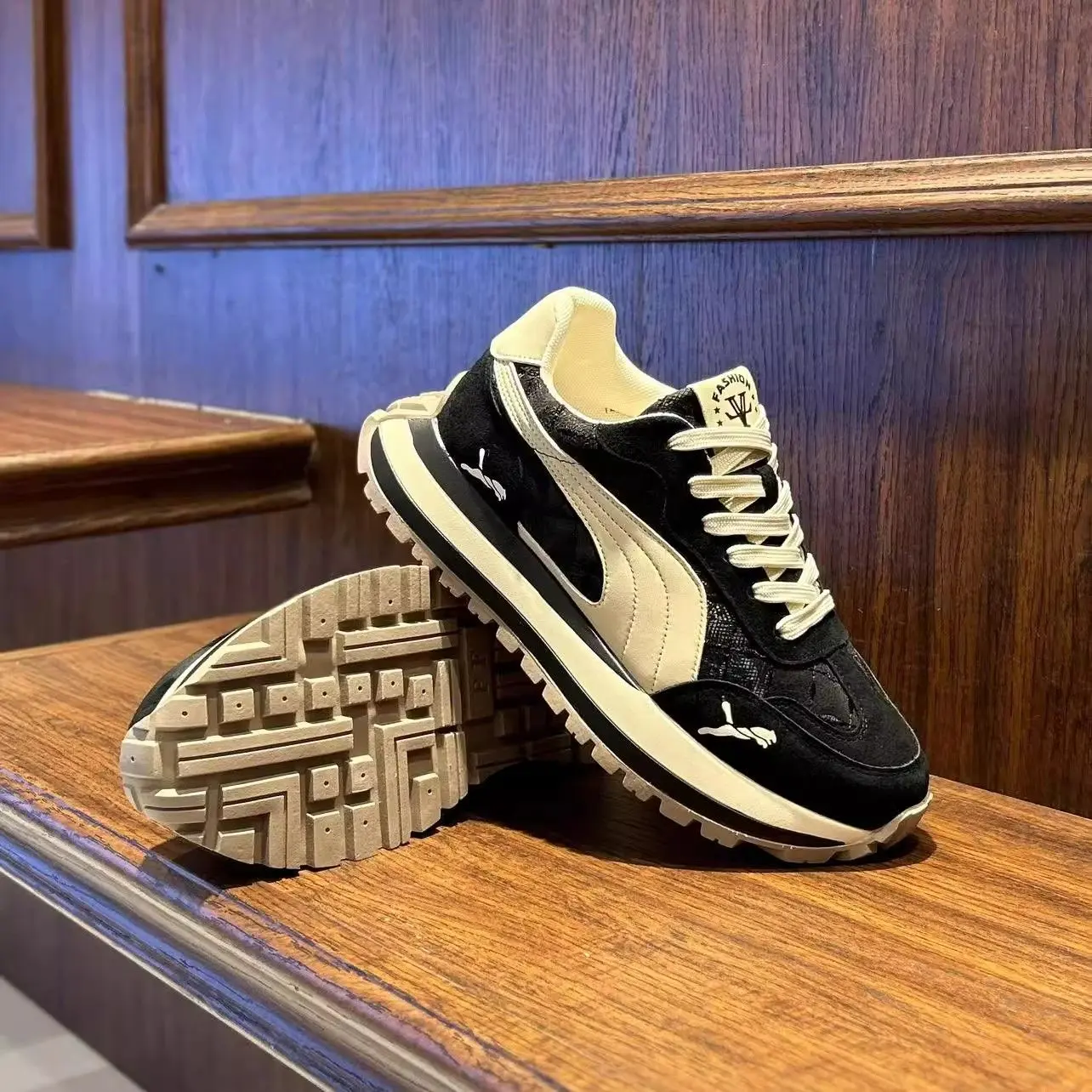 Men's Sneakers Shoes for Men Platform Sports Shoes Sports and Leisure Casual Sneaker Non-slip Fashion Wear-resistant Loafers