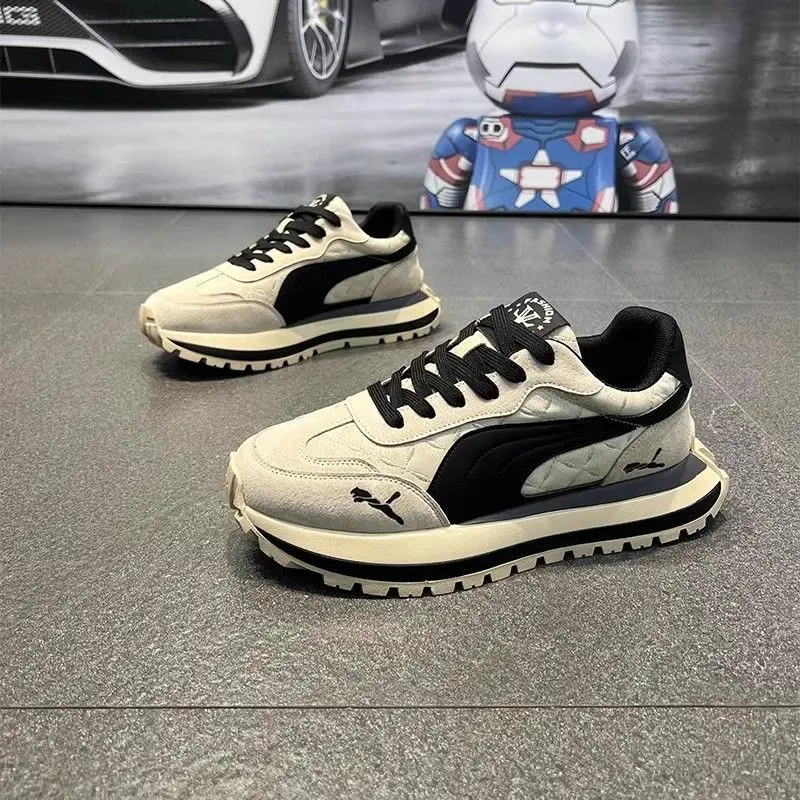 Men's Sneakers Shoes for Men Platform Sports Shoes Sports and Leisure Casual Sneaker Non-slip Fashion Wear-resistant Loafers