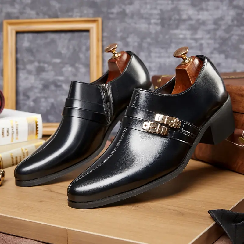 Men Dress Shoes Classic Luxury Oxfords Leather Shoes for Men Business Casual Loafers Quality Plus Size Men Wedding Formal Shoes