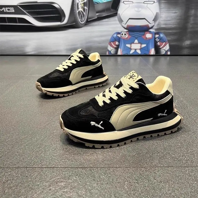 Men's Sneakers Shoes for Men Platform Sports Shoes Sports and Leisure Casual Sneaker Non-slip Fashion Wear-resistant Loafers