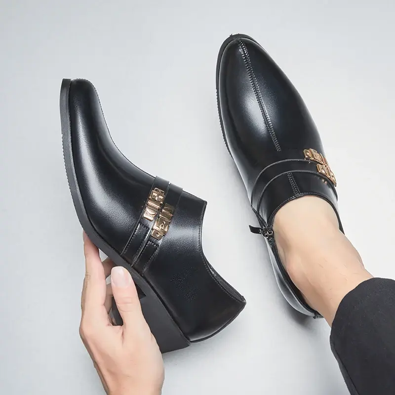 Men Dress Shoes Classic Luxury Oxfords Leather Shoes for Men Business Casual Loafers Quality Plus Size Men Wedding Formal Shoes