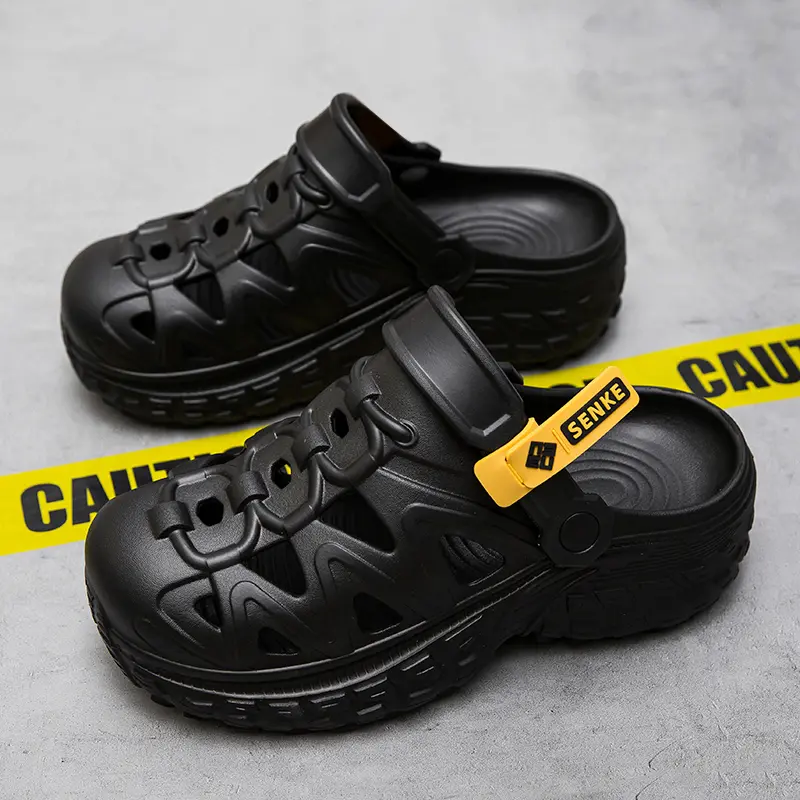 Men's Sandals Summer Thick Sole Clogs Garden Slippers EVA Non Slip Breathable Shoes Outdoor Beach Slides Man Casual Fishing Shoe