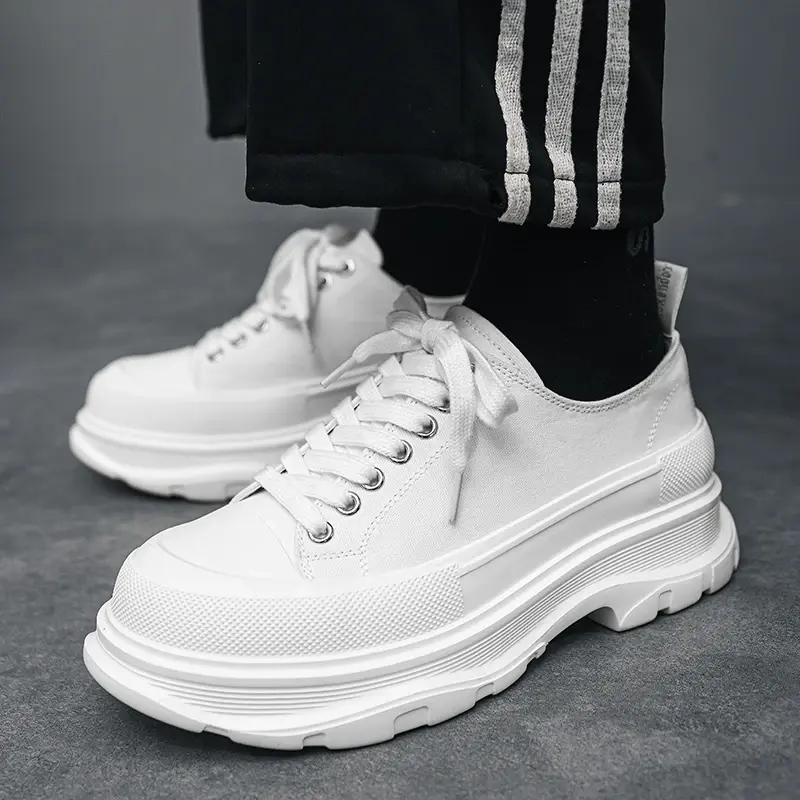 New Couple's Edition Casual Sneakers Canva Summer Fashionable Versatile Men's Women's Small White Shoes Breathable EVA Sole