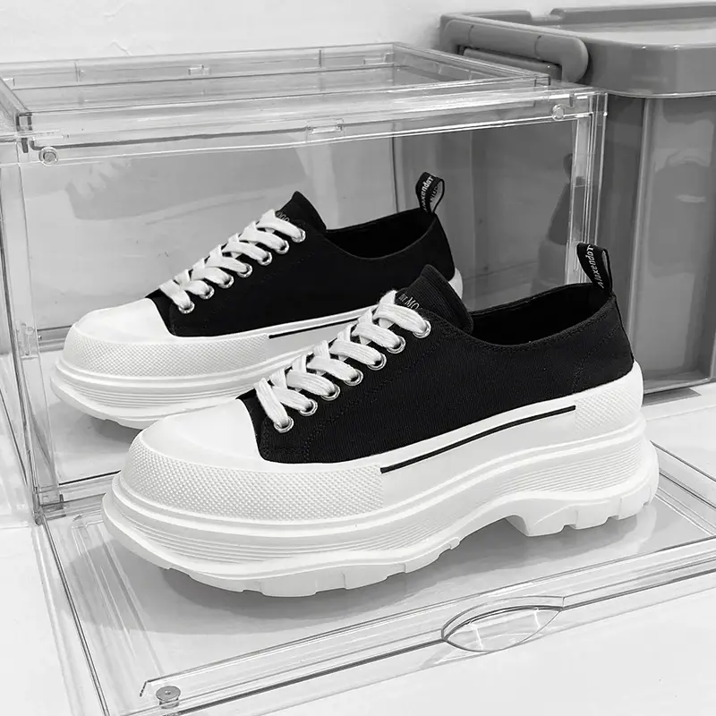 New Couple's Edition Casual Sneakers Canva Summer Fashionable Versatile Men's Women's Small White Shoes Breathable EVA Sole